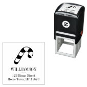 Tampon Auto-encreur Adresse de retour Sucre de canne de vacances (En situation)