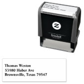 Tampon Auto-encreur Adresse de retour Timbre en caoutchouc auto-alimen (En situation)