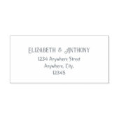 Tampon Auto-encreur Adresse de retour Timbre en caoutchouc auto-encre (Design)