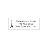 Tampon Auto-encreur Adresse de retour Tour Eiffel (Design)