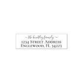 Tampon Auto-encreur Adresse de timbre personnalisée auto-accusée (Design)