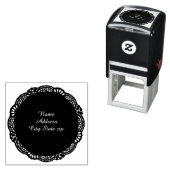 Tampon Auto-encreur Adresse dentelle (En situation)