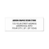 Tampon Auto-encreur Adresse d'entreprise professionnelle moderne (Design)