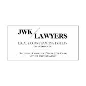 Tampon Auto-encreur Adresse des avocats du monogramme des professions  (Design)