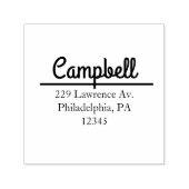 Tampon Auto-encreur Adresse d'expédition en lettrage manuscrit Boho (Design)