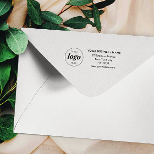 Tampon Auto-encreur Adresse du logo professionnel minimaliste