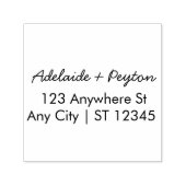 Tampon Auto-encreur Adresse du Mariage de script (Design)