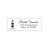 Tampon Auto-encreur Adresse du phare marin nautique (Design)