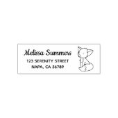 Tampon Auto-encreur Adresse du renard endormi (Design)