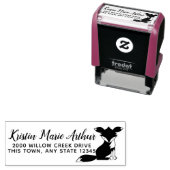 Tampon Auto-encreur Adresse Fancy Fox (En situation)