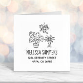 Tampon Auto-encreur Adresse Hobby des plantes domestiques