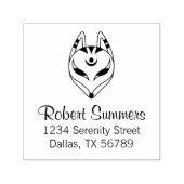 Tampon Auto-encreur Adresse japonaise Kitsune Fox Mask (Design)