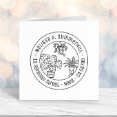 Tampon Auto-encreur Adresse ronde Hobby Houplant