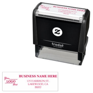 Tampon Auto-encreur Adresse simple d'entreprise avec logo Adresse de r