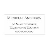 Tampon Auto-encreur Adresse simple professionnelle (Design)