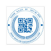 Tampon Auto-encreur Adresse Web du code RSVP QR - Timbre auto-alimenté (Design)