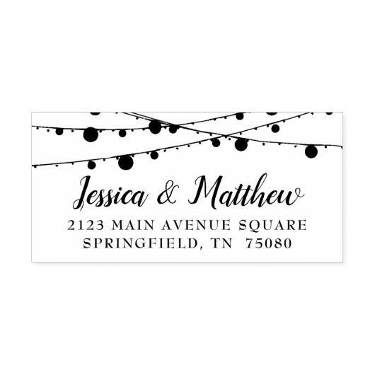 Tampon Auto-encreur Agritourisme rustique Twinkling Light auto-Inking (Design)