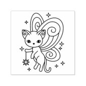Tampon Auto-encreur Ailes de chat fée Pixie Kitty (Design)