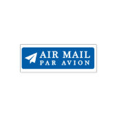 Tampon Auto-encreur AIR MAIL PAR AVION 紙飛行機 エアメールスタンプ paper airplane セ (Design)