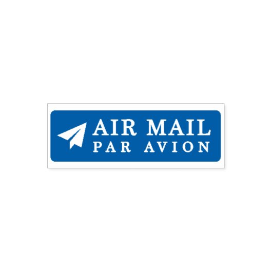 Tampon Auto-encreur AIR MAIL PAR AVION 紙飛行機 エアメールスタンプ paper airplane セ (Design)