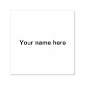 Tampon Auto-encreur Ajouter notre nom texte simple modèle minimal (Design)