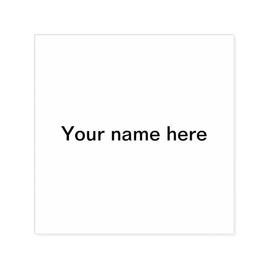 Tampon Auto-encreur Ajouter notre nom texte simple modèle minimal (Design)