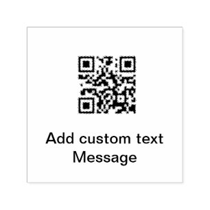 Tampon Auto-encreur Ajouter Q R code ajouter nom texture message simpl