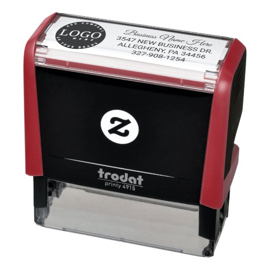 Tampon Auto-encreur Ajouter votre logo d'entreprise et votre adresse d (Produit)