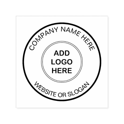 Tampon Auto-encreur Ajouter Votre Logo Nom De Société Timbre (Design)