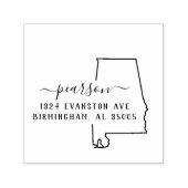 Tampon Auto-encreur Alabama Retourner Adresse Timbre auto-allumage (Design)