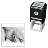 Tampon Auto-encreur Alimentation des éléphants (En situation)