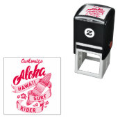 Tampon Auto-encreur Aloha Hawaii Surf Rider Thunder_Cove (En situation)