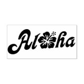Tampon Auto-encreur Aloha Hibiscus - solide design Hawaii + vos idées (Design)