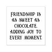 Tampon Auto-encreur Amitié et chocolat (Design)