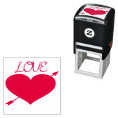 Tampon Auto-encreur Amour auto-encre en caoutchouc Timbre (En situation)