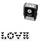 Tampon Auto-encreur AMOUR dans les coeurs (En situation)