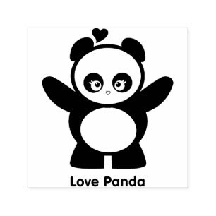 Tampon Auto-encreur Amour Panda®