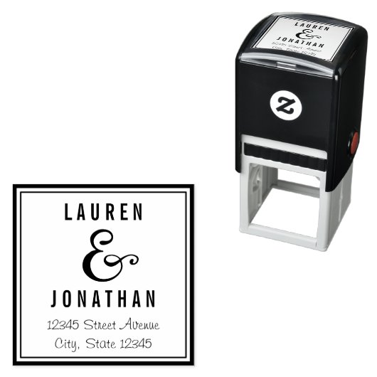 Tampon Auto-encreur Ampersand doux Timbre en caoutchouc personnalisé (En situation)