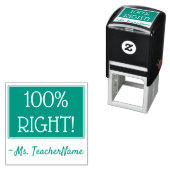 Tampon Auto-encreur Amusant "100% DROIT !" Classement du tampon en cao (En situation)