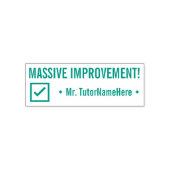 Tampon Auto-encreur Amusant "AMÉLIORATION MASSIVE !" Marquage du tampo (Design)