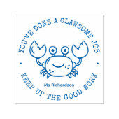 Tampon Auto-encreur Amusant Cute Crab Pun Awesome Professeur Louer (Design)