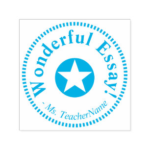 Tampon Auto-encreur Amusant "Merveilleux Essai !" + Nom du tuteur pers