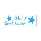 Tampon Auto-encreur Amusant "Quelle Bonne Réponse !" Timbre en caoutch (Design)