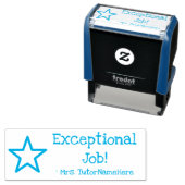 Tampon Auto-encreur Amusant "Travail Exceptionnel !" Classement du tam (En situation)