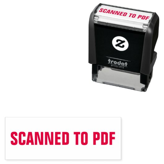 Tampon Auto-encreur Analyse au format pdf pour l'archivage des documen (En situation)