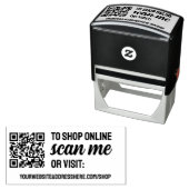 Tampon Auto-encreur Analysez-Moi Pour Acheter Votre Code QR Et Votre S (En situation)