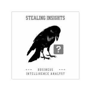 Tampon Auto-encreur Analyste en intelligence d'affaires Crow