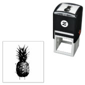 Tampon Auto-encreur Ananas (En situation)