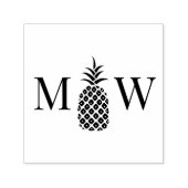 Tampon Auto-encreur Ananas #11 Couple Mariage 2 Monogramme initial (Design)