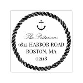 Tampon Auto-encreur Ancre et corde Nautique (Design)